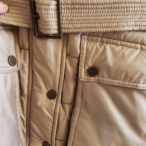 Lucky Brand Women's Belted Winter Puffer Long Coat Size Medium - Picture 7 of 15